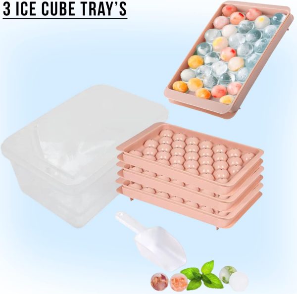 magic ice tray for freezer pink