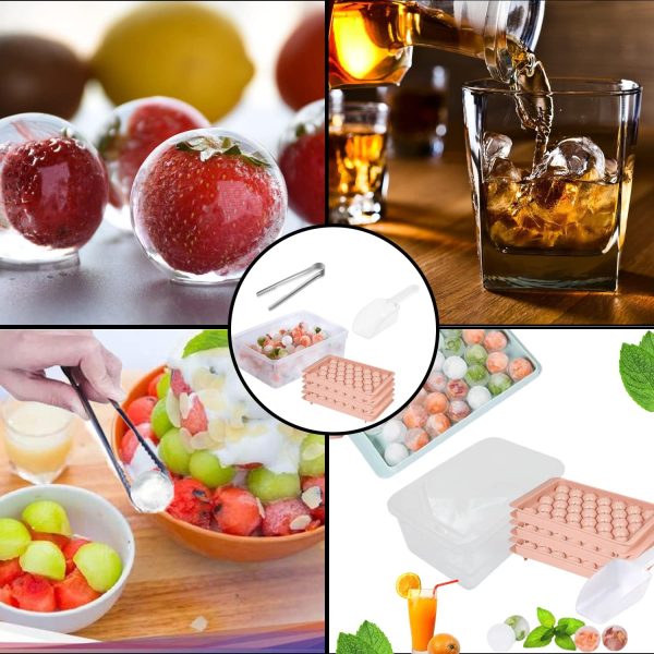 magic ice tray for freezer pink