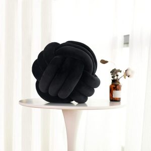 magic soft knot pillow black