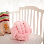 magic soft knot pillow pink