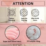 magic soft knot pillow pink