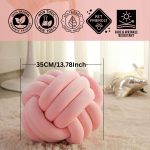 magic soft knot pillow pink